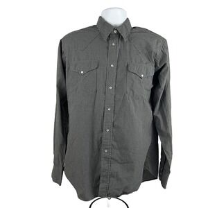 Ruddock Vintage Western Cowboy Shirt Size 16-36 Rodeo Pearl Snaps USA‎ Made Farm